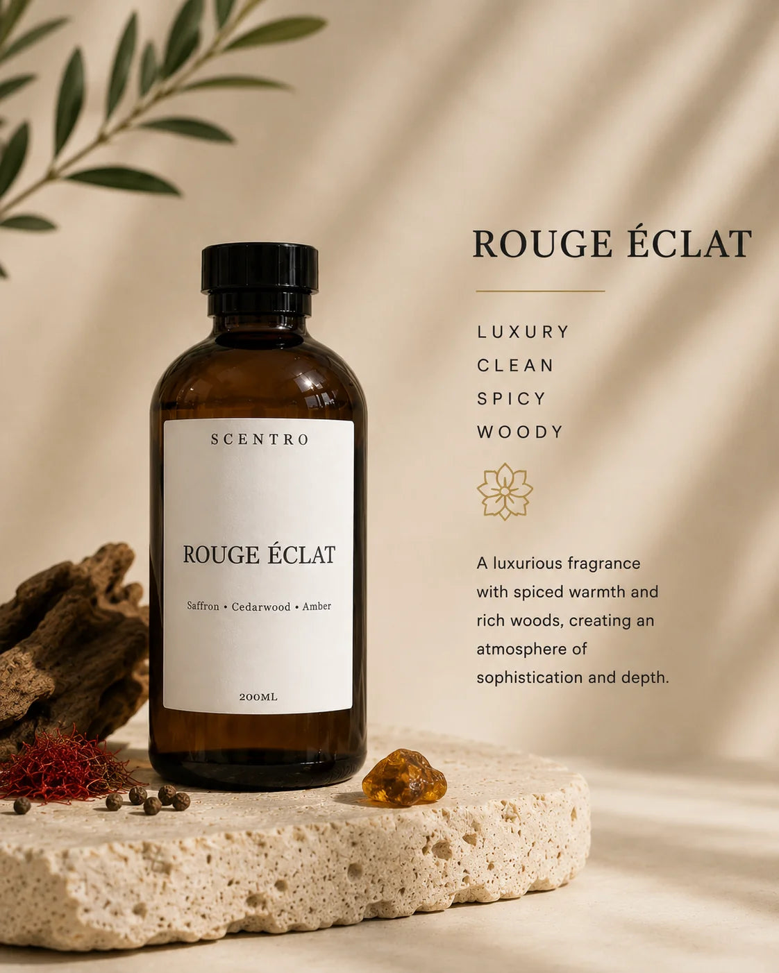 Rouge Eclat – Luxury Waterless Diffuser Oil | 200ml